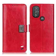 Custodia Portafoglio In Pelle Cover con Supporto DY01 per Motorola Moto G Play (2023) Rosso