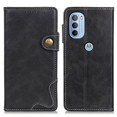 Custodia Portafoglio In Pelle Cover con Supporto DY01 per Motorola Moto G31 Nero