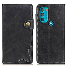 Custodia Portafoglio In Pelle Cover con Supporto DY01 per Motorola Moto G71 5G Nero