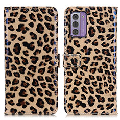 Custodia Portafoglio In Pelle Cover con Supporto DY01 per Nokia G310 5G Marrone