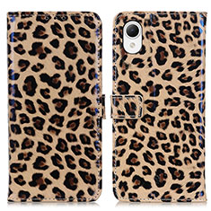 Custodia Portafoglio In Pelle Cover con Supporto DY01 per Samsung Galaxy A23s Marrone