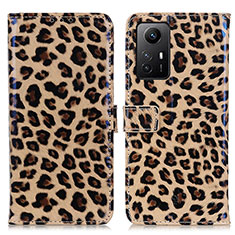 Custodia Portafoglio In Pelle Cover con Supporto DY01 per Xiaomi Redmi Note 12S Marrone