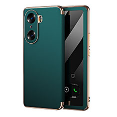 Custodia Portafoglio In Pelle Cover con Supporto GS1 per Huawei Honor 60 5G Verde