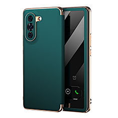 Custodia Portafoglio In Pelle Cover con Supporto GS1 per Huawei Nova 10 Verde