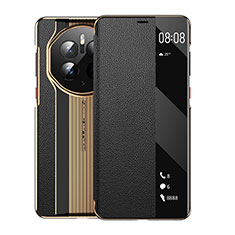 Custodia Portafoglio In Pelle Cover con Supporto GS2 per Huawei Mate 50 Pro Nero