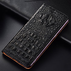 Custodia Portafoglio In Pelle Cover con Supporto H01P per Xiaomi Redmi Note 11T Pro+ Plus 5G Nero