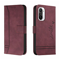 Custodia Portafoglio In Pelle Cover con Supporto H01X per Xiaomi Mi 11X 5G Rosso