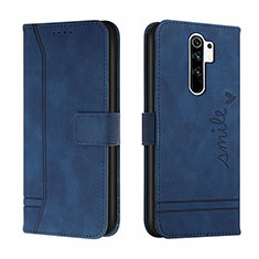 Custodia Portafoglio In Pelle Cover con Supporto H01X per Xiaomi Redmi 9 Prime India Blu