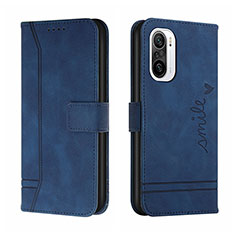 Custodia Portafoglio In Pelle Cover con Supporto H01X per Xiaomi Redmi K40 5G Blu