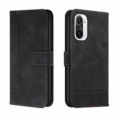 Custodia Portafoglio In Pelle Cover con Supporto H01X per Xiaomi Redmi K40 Pro+ Plus 5G Nero