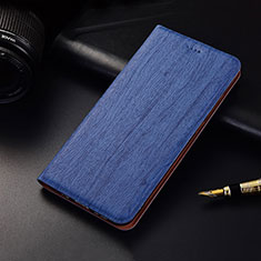 Custodia Portafoglio In Pelle Cover con Supporto H02 per Apple iPhone 15 Blu