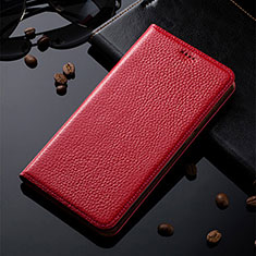 Custodia Portafoglio In Pelle Cover con Supporto H02P per Asus ROG Phone 6 Rosso