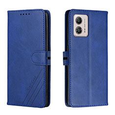 Custodia Portafoglio In Pelle Cover con Supporto H02X per Motorola Moto G53j 5G Blu