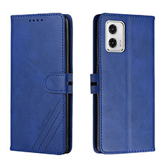 Custodia Portafoglio In Pelle Cover con Supporto H02X per Motorola Moto G73 5G Blu