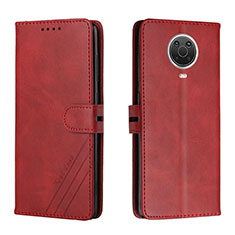 Custodia Portafoglio In Pelle Cover con Supporto H02X per Nokia G20 Rosso