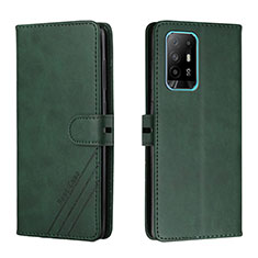 Custodia Portafoglio In Pelle Cover con Supporto H02X per Oppo A94 5G Verde