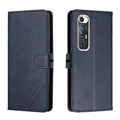 Custodia Portafoglio In Pelle Cover con Supporto H02X per Xiaomi Mi 10S 5G Blu