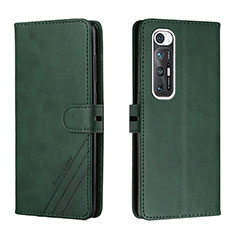 Custodia Portafoglio In Pelle Cover con Supporto H02X per Xiaomi Mi 10S 5G Verde