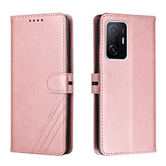 Custodia Portafoglio In Pelle Cover con Supporto H02X per Xiaomi Mi 11T 5G Oro Rosa
