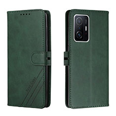 Custodia Portafoglio In Pelle Cover con Supporto H02X per Xiaomi Mi 11T 5G Verde