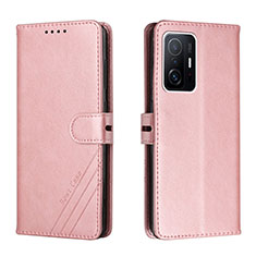 Custodia Portafoglio In Pelle Cover con Supporto H02X per Xiaomi Mi 11T Pro 5G Oro Rosa