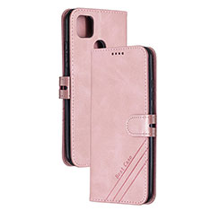 Custodia Portafoglio In Pelle Cover con Supporto H02X per Xiaomi POCO C31 Oro Rosa