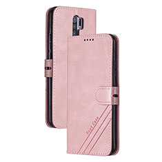 Custodia Portafoglio In Pelle Cover con Supporto H02X per Xiaomi Poco M2 Oro Rosa