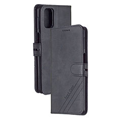 Custodia Portafoglio In Pelle Cover con Supporto H02X per Xiaomi Poco M3 Nero