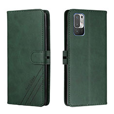 Custodia Portafoglio In Pelle Cover con Supporto H02X per Xiaomi POCO M3 Pro 5G Verde