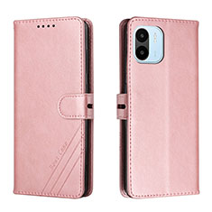 Custodia Portafoglio In Pelle Cover con Supporto H02X per Xiaomi Redmi A1 Oro Rosa