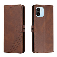 Custodia Portafoglio In Pelle Cover con Supporto H02X per Xiaomi Redmi A2 Marrone