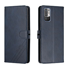 Custodia Portafoglio In Pelle Cover con Supporto H02X per Xiaomi Redmi Note 10 5G Blu