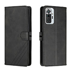 Custodia Portafoglio In Pelle Cover con Supporto H02X per Xiaomi Redmi Note 10 Pro 4G Nero