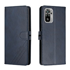 Custodia Portafoglio In Pelle Cover con Supporto H02X per Xiaomi Redmi Note 11 SE India 4G Blu