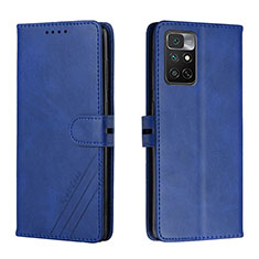 Custodia Portafoglio In Pelle Cover con Supporto H02X per Xiaomi Redmi Note 11S 4G Blu