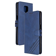 Custodia Portafoglio In Pelle Cover con Supporto H02X per Xiaomi Redmi Note 9S Blu