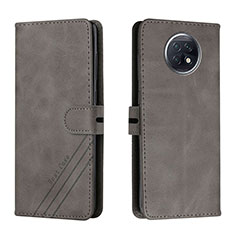 Custodia Portafoglio In Pelle Cover con Supporto H02X per Xiaomi Redmi Note 9T 5G Grigio