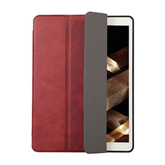 Custodia Portafoglio In Pelle Cover con Supporto H03 per Apple iPad 10.2 (2019) Rosso