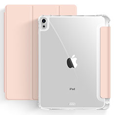 Custodia Portafoglio In Pelle Cover con Supporto H03 per Apple iPad Air 5 10.9 (2022) Oro Rosa