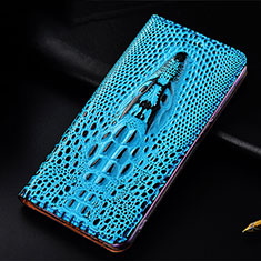 Custodia Portafoglio In Pelle Cover con Supporto H03P per Apple iPhone 11 Pro Cielo Blu