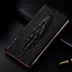 Custodia Portafoglio In Pelle Cover con Supporto H03P per Motorola Moto G60 Nero