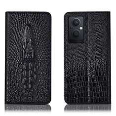 Custodia Portafoglio In Pelle Cover con Supporto H03P per OnePlus Nord N20 5G Nero