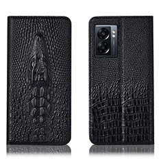 Custodia Portafoglio In Pelle Cover con Supporto H03P per Oppo K10 5G India Nero