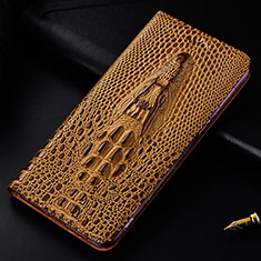 Custodia Portafoglio In Pelle Cover con Supporto H03P per Samsung Galaxy S21 Plus 5G Marrone