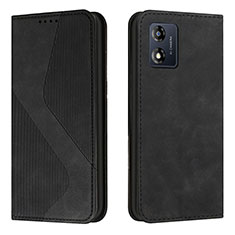 Custodia Portafoglio In Pelle Cover con Supporto H03X per Motorola Moto E13 Nero