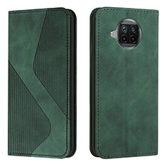 Custodia Portafoglio In Pelle Cover con Supporto H03X per Xiaomi Mi 10i 5G Verde