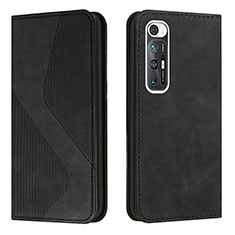 Custodia Portafoglio In Pelle Cover con Supporto H03X per Xiaomi Mi 10S 5G Nero