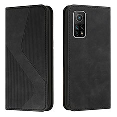 Custodia Portafoglio In Pelle Cover con Supporto H03X per Xiaomi Mi 10T Pro 5G Nero