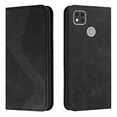 Custodia Portafoglio In Pelle Cover con Supporto H03X per Xiaomi POCO C3 Nero