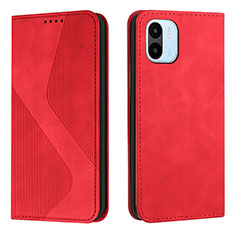 Custodia Portafoglio In Pelle Cover con Supporto H03X per Xiaomi Poco C50 Rosso